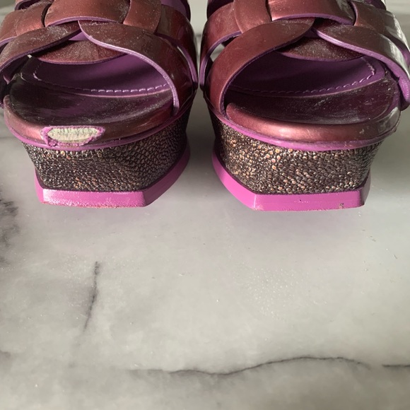 YSL Tribute Stingray heel - platform sandals - Picture 10 of 14